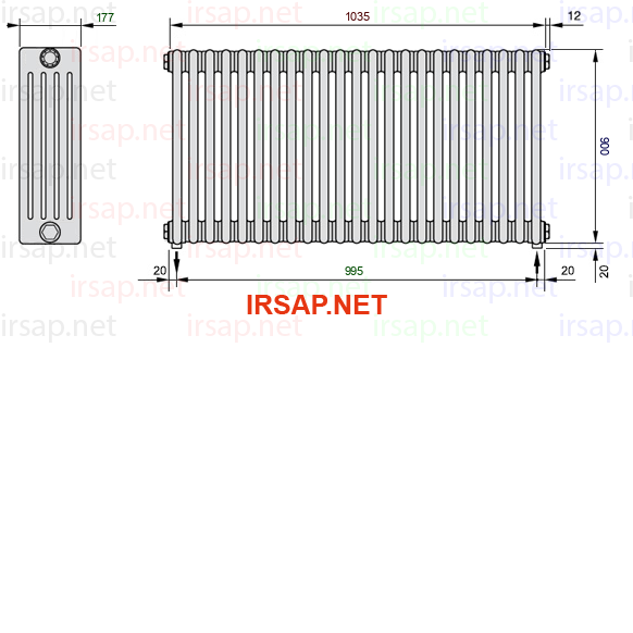 Радиатор IRSAP Tesi 50900/23 T16 CL 01